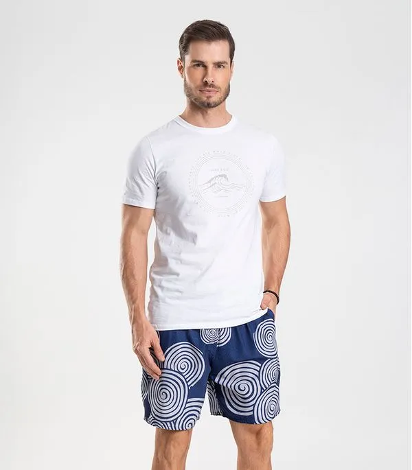 Bermuda Masculina De Microfibra Long Bong Azul P
