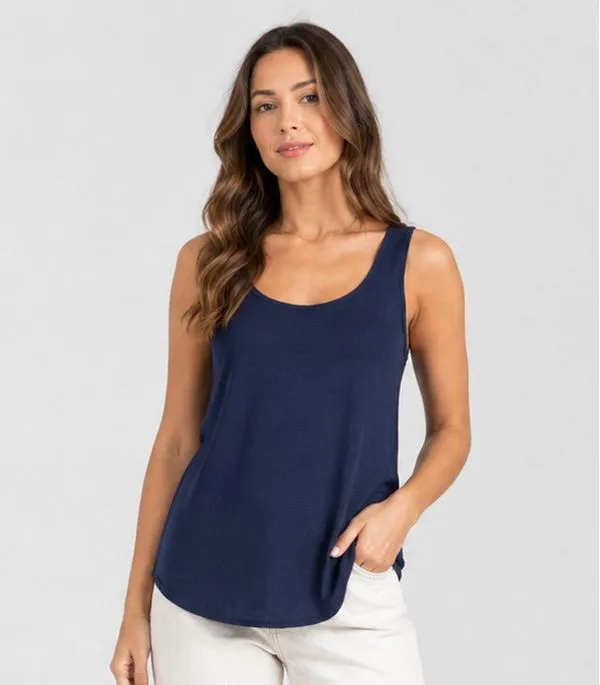 Regata Feminina Em Malha Golf Infinita Cor Azul M