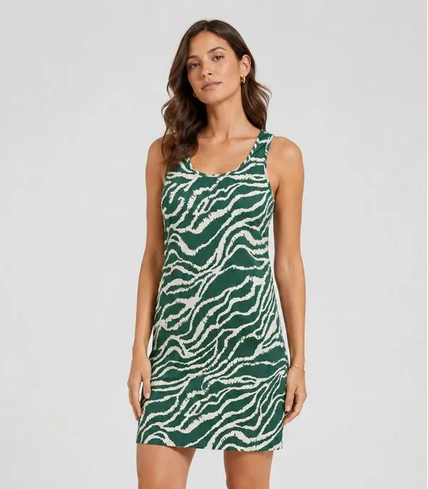 Vestido Midi Em Viscose Creponada Infinita Cor Verde M