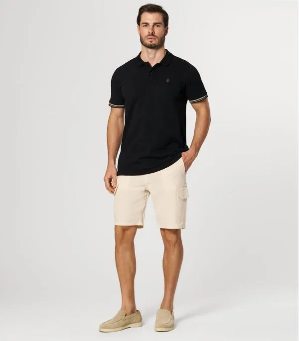 Bermuda Masculina Sarja Com Bolsos Cargo Shift Cinza 46
