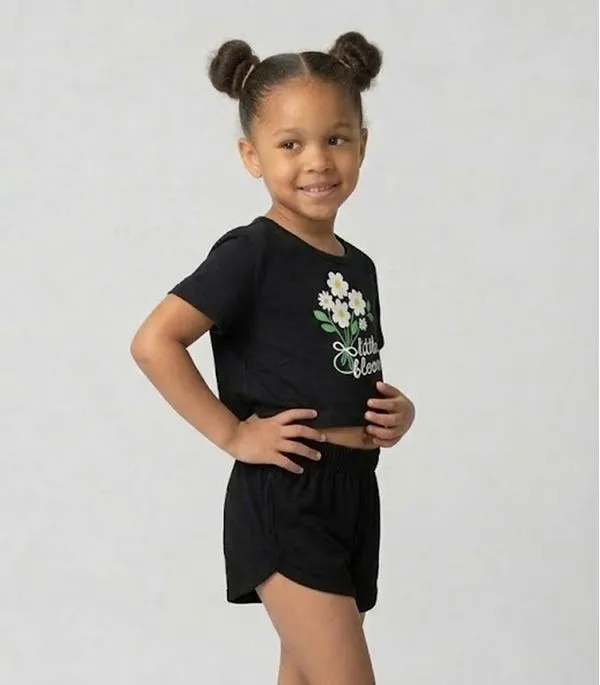 Conjunto Menina Infantil Blusa E Short Select Preto 6
