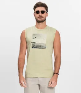 Regata Masculina Meia Malha Diametro Verde G