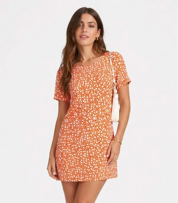 Vestido Feminino Estampado Select Laranja GG
