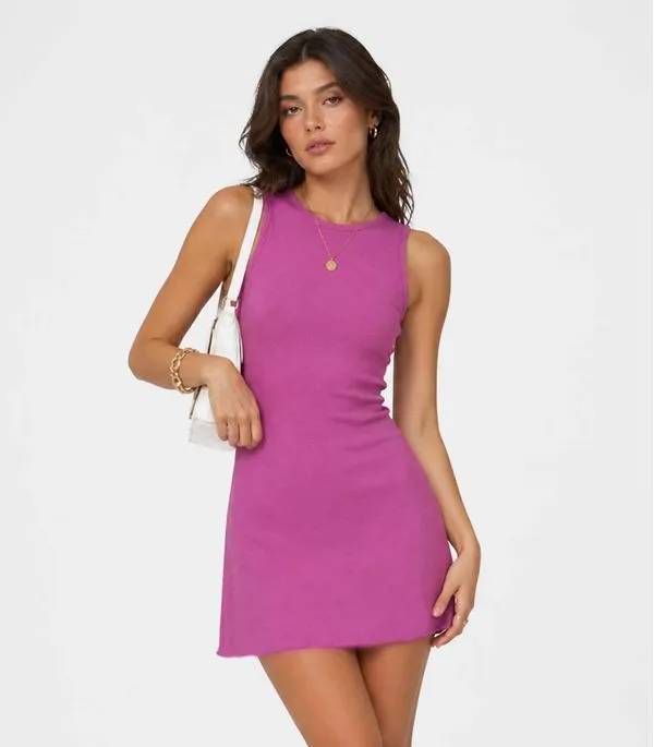 Vestido Feminino Curto Em Malha Visco Infinita Cor Vermelho P