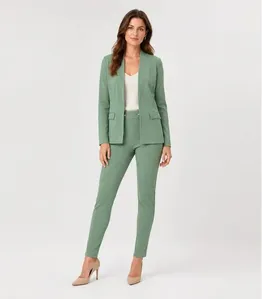 Conjunto Feminino Blazer E Calça Reta Atendencia Verde G
