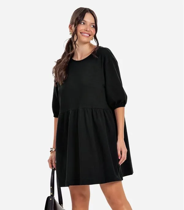 Vestido Feminino Curto Rovitex Preto GG