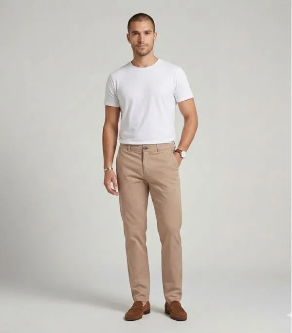 Calça Masculina Diametro Marrom 40