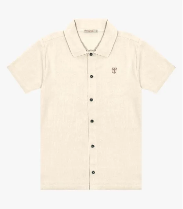 Camisa Infantil Masculina Trick Nick Bege 4