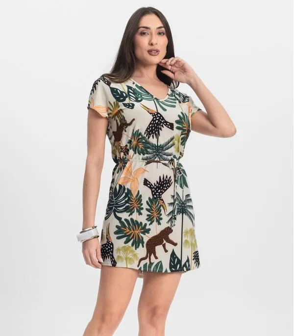 Vestido Feminino Liganete Infinita Cor Bege GG