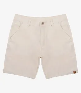 Bermuda Maculina Sarja Com Bolsos Shift Bege 44