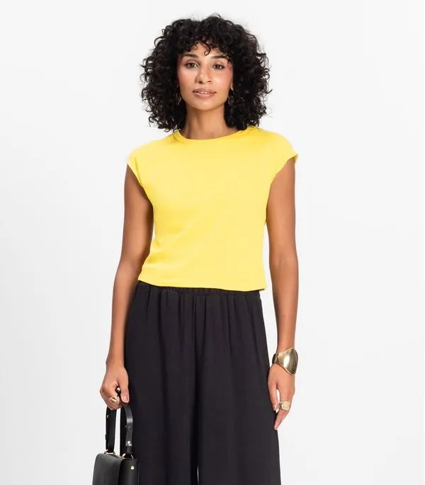 Blusa Feminina Infinita Cor Amarelo P
