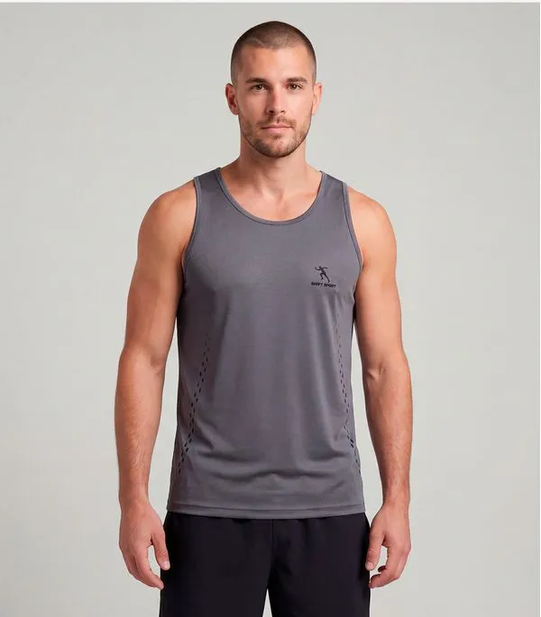Regata Masculina Dry Fit Shift Cinza P