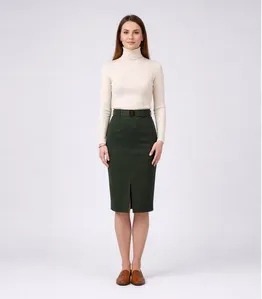 Saia Feminina Bengaline Renaluci Verde GG