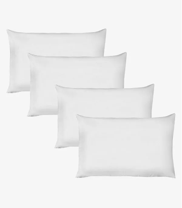 Kit 4 Fronhas Avulsas Premium Fio Penteado Lisa Vivaldi Branco UN