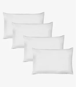 Kit 4 Fronhas Avulsas Premium Fio Penteado Lisa Vivaldi Branco UN