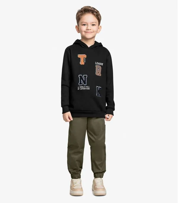 Conjunto Infantil Moletom Com Calça Trick Nick Preto 12