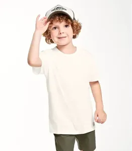 Camiseta Infantil Masculina Meia Malha Trick Nick Bege 2