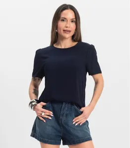 Blusa Feminina Em Viscose Infinita Cor Azul M