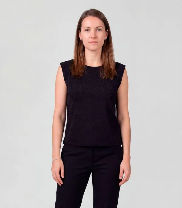 Regata Feminina Básica Infinita Cor Preto G