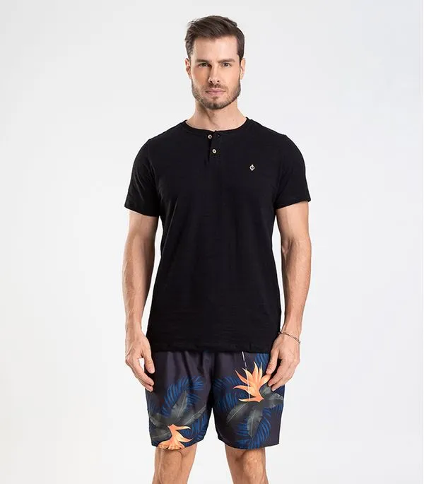 Bermuda Masculina De Microfibra Long Bong Azul G