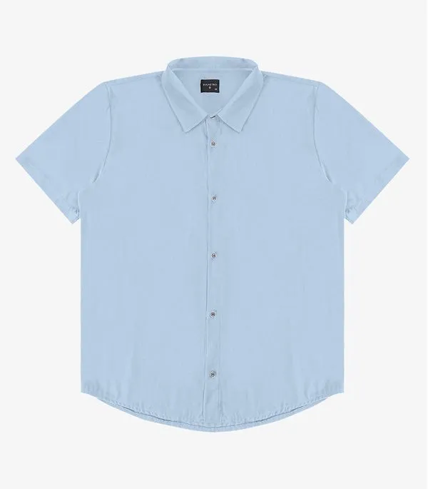 Camisa Viscose Dobby Masculina Diametro Azul M
