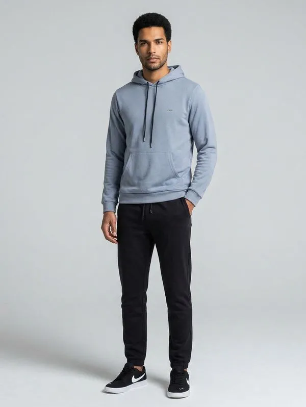Calça Moletom Jogger 2 Bolsos Masculina PRETO G