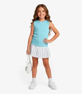 Regata Básica Infantil Menina Lisa Soletex Verde 6