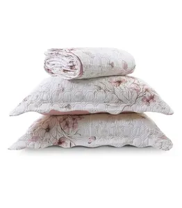 Kit Cobre Leito Matelassê Solteiro Appel Rosa UN / Rosa