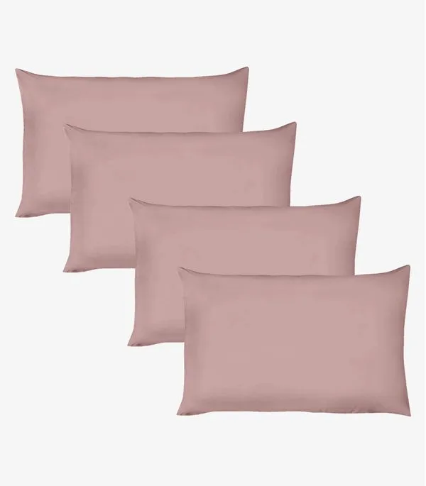 Kit 4 Fronhas Avulsas Premium Fio Penteado Lisa Vivaldi Rosa UN