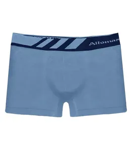 Cueca Boxer Lisa Microfibra Altomax Azul G