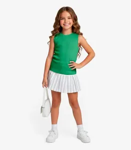 Regata Básica Infantil Menina Lisa Soletex Verde 6