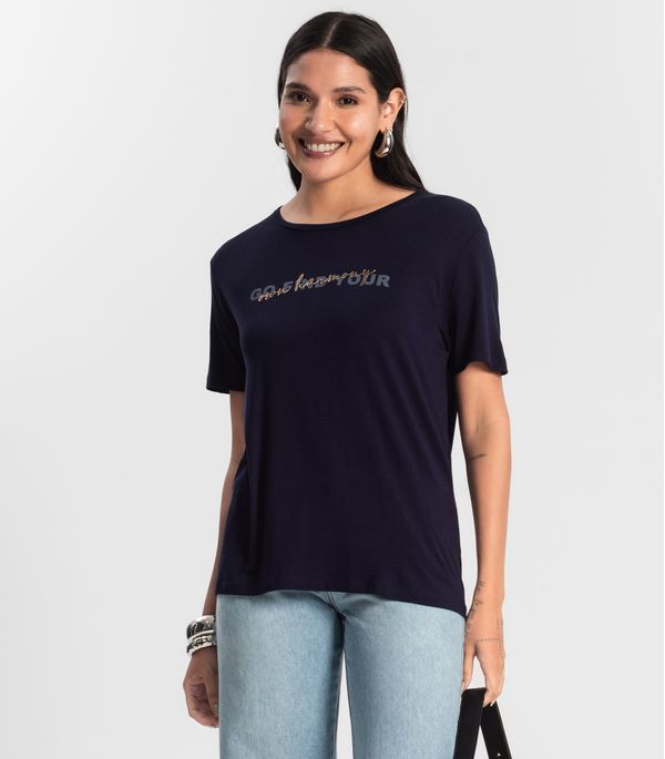 Blusa Feminina Viscotorcion Rovitex Azul GG