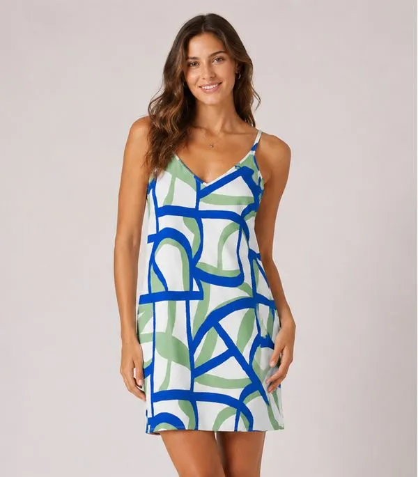 Vestido Estampado Rovitex Bege G