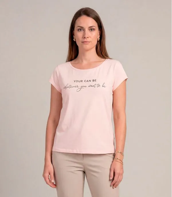 Blusa Feminina Meia Malha Com Estampa Infinita Cor Marrom GG