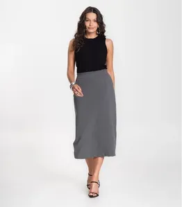 Saia Feminina Select Cinza G