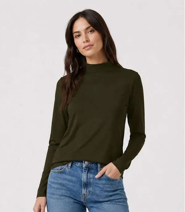 Blusa Manga Longa Básica Select Verde P