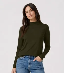 Blusa Manga Longa Básica Select Verde M
