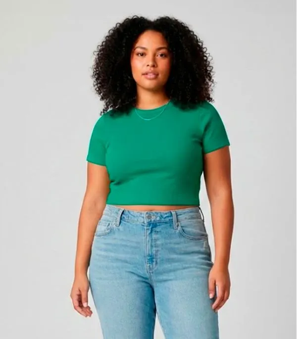 Blusa Feminina Com Tecido Canelado Rovitex Verde M
