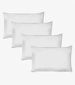 Kit 4 Fronhas Avulsas Lisas Vivaldi Branco UN