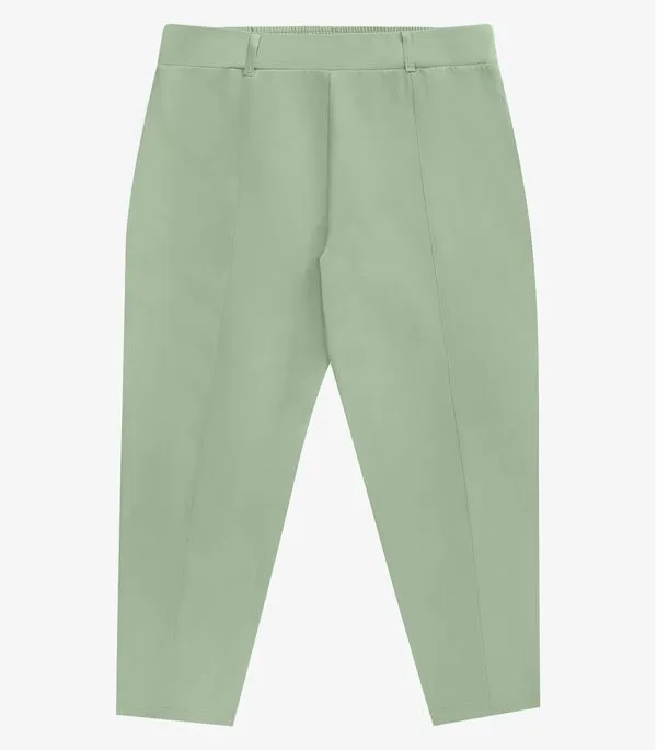Calça Feminina Alfaiataria Plus Size Secret Glam Verde Plus G3
