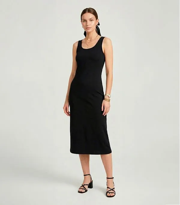 Vestido Feminino Midi Infinita Cor Preto M