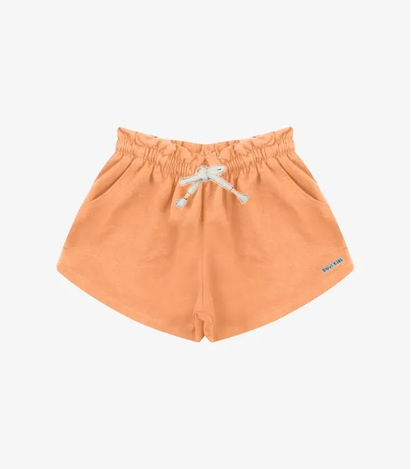 Shorts Menina Moletom Rovi Kids Laranja 10