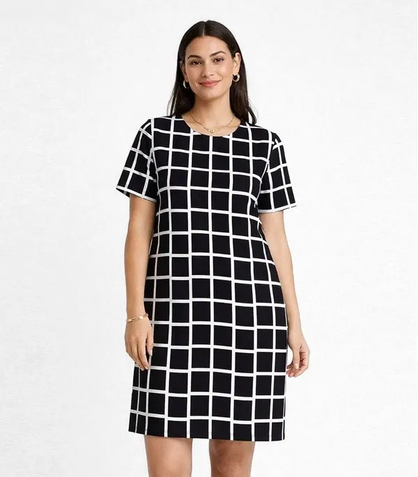 Vestido Curto Com Pence Infinita Cor Preto P