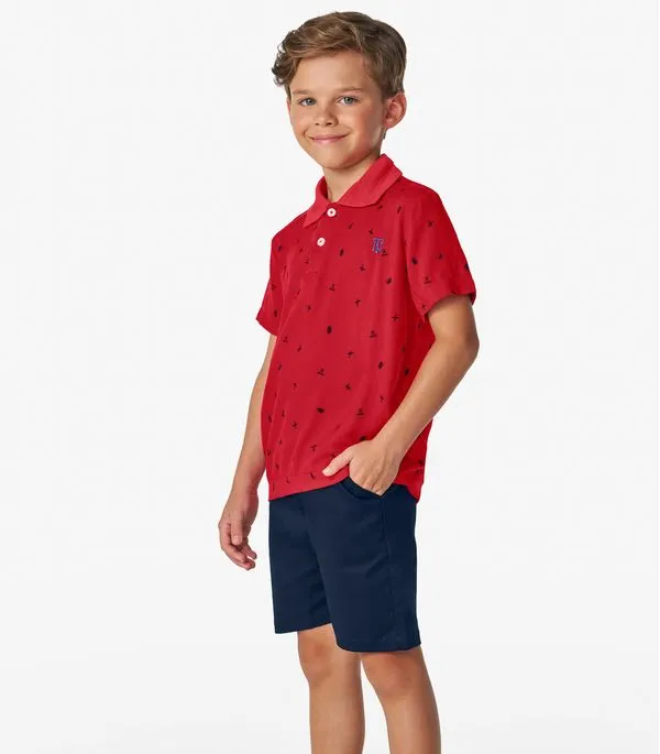 Conjunto Polo com Bermuda Trick Nick Vermelho 6