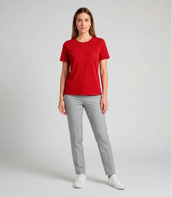 Blusa Feminina Básica Infinita Cor Vermelho P