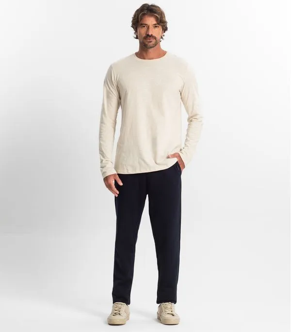 Calça Masculina Moletom Peluciado Diametro Azul G2