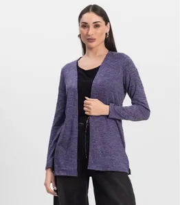 Cardigan Feminino Alongado Infinita Cor Roxo M