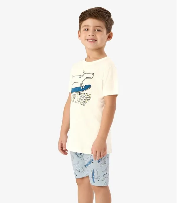 Pijama Meia Malha Rovi Kids Bege 6