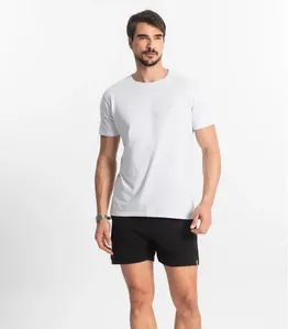 Bermuda Masculina Sarja Elástico E Bolsos Shift Preto P