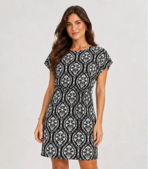 Vestido Curto Em Visco Premiere Infinita Cor Preto M
